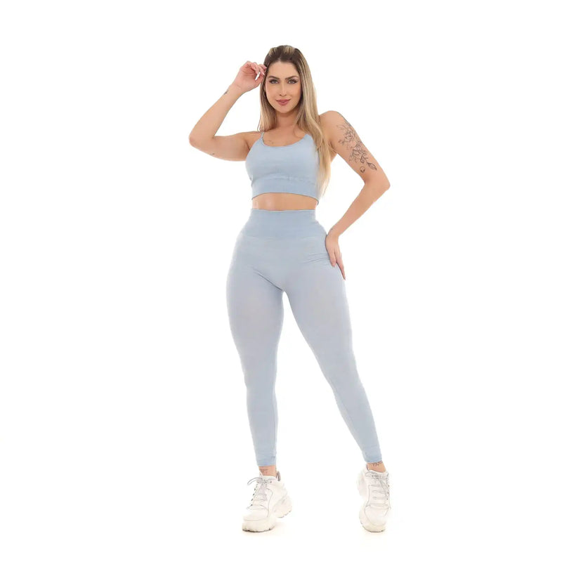 Calça Legging Academia Empina e Levanta Bumbum Levanta e Empina BumBum Fitness Feminina Cintura Alta