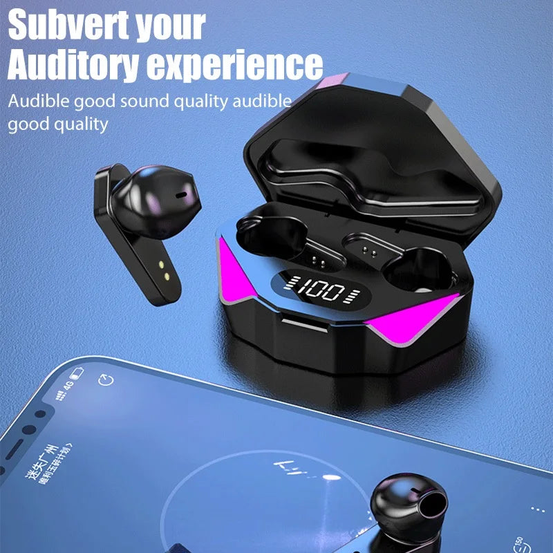 X15 TWS Fones De Ouvido Bluetooth 5.0 Sem Fio Estéreo Surround Atraso Para Ruído Cancelando Com Microfone